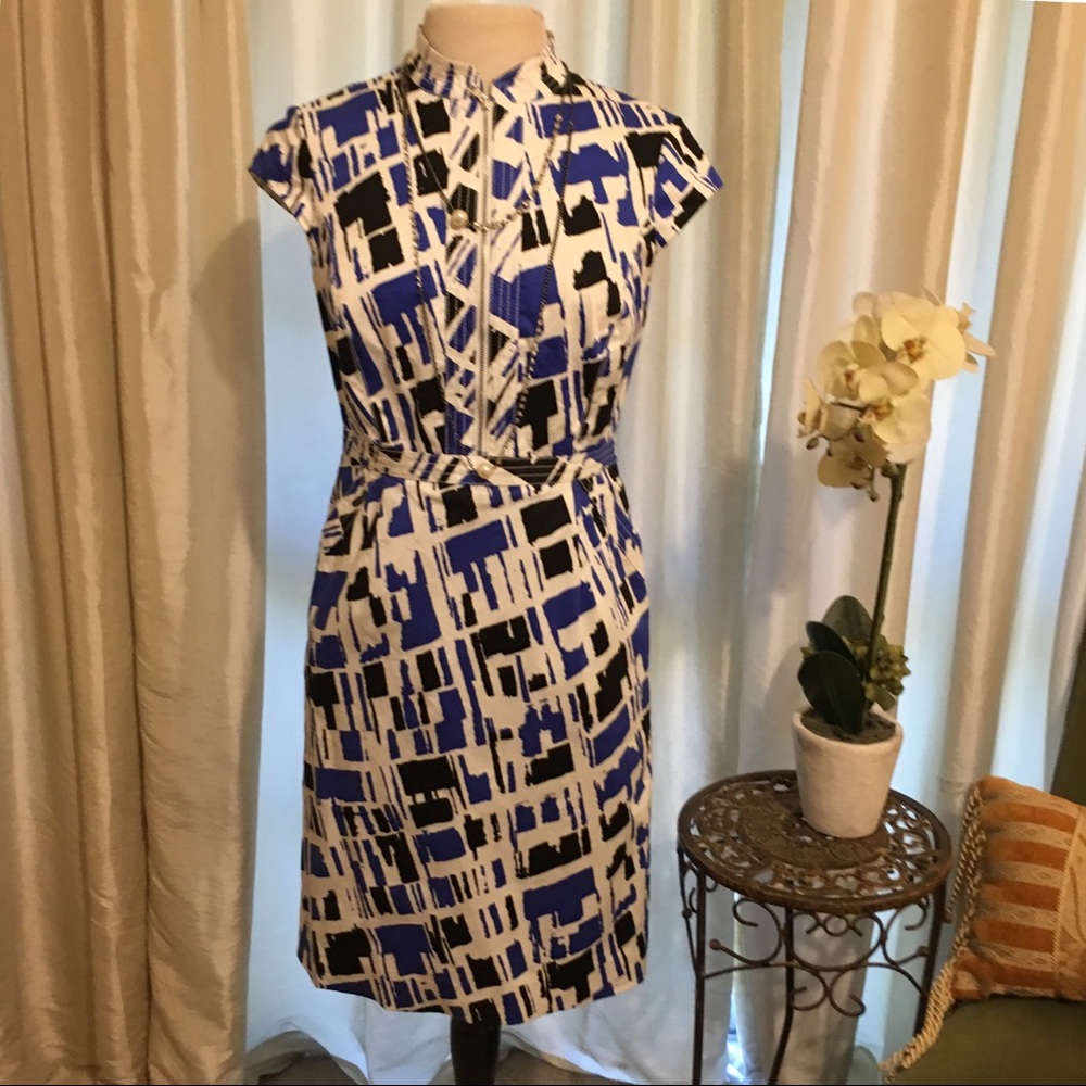 SALE/Carlisle print sheath dress Sz 6